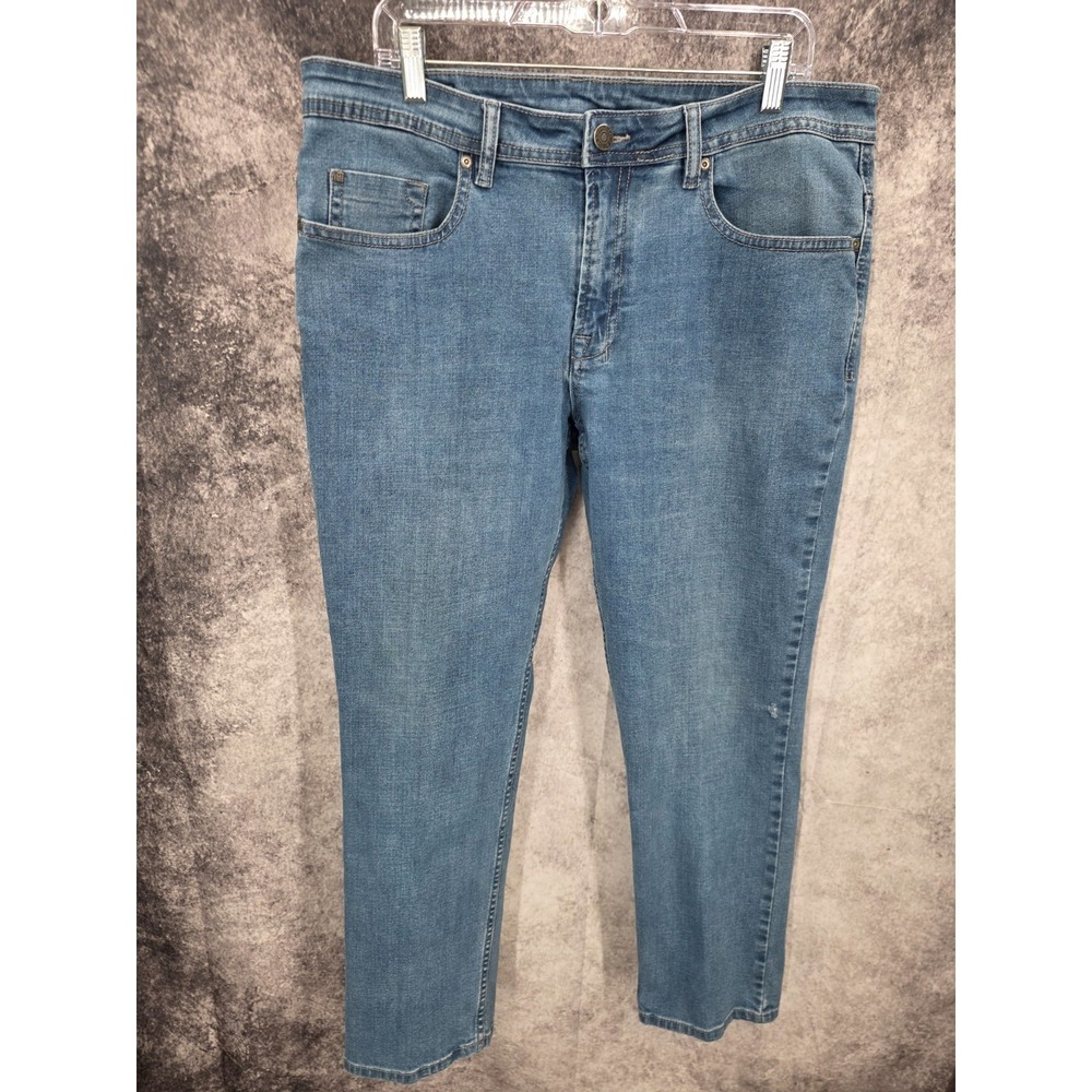Buffalo David Bitton Jeans Mens 36 X 30 Blue Jackson-X Straight Stretch